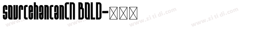 sourcehancanCN BOLD字体转换